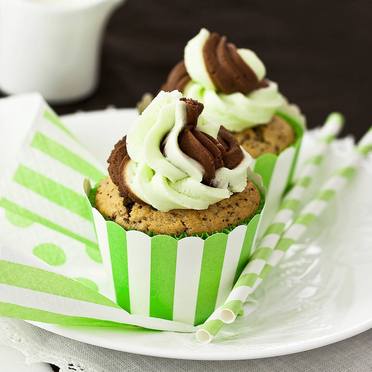 Minttu-suklaa cupcaket