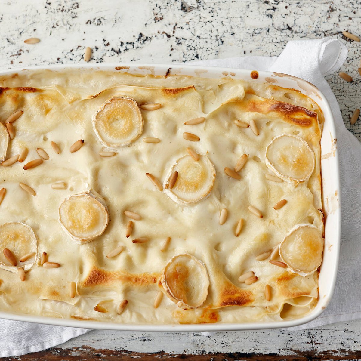 Vuohenjuustolasagne