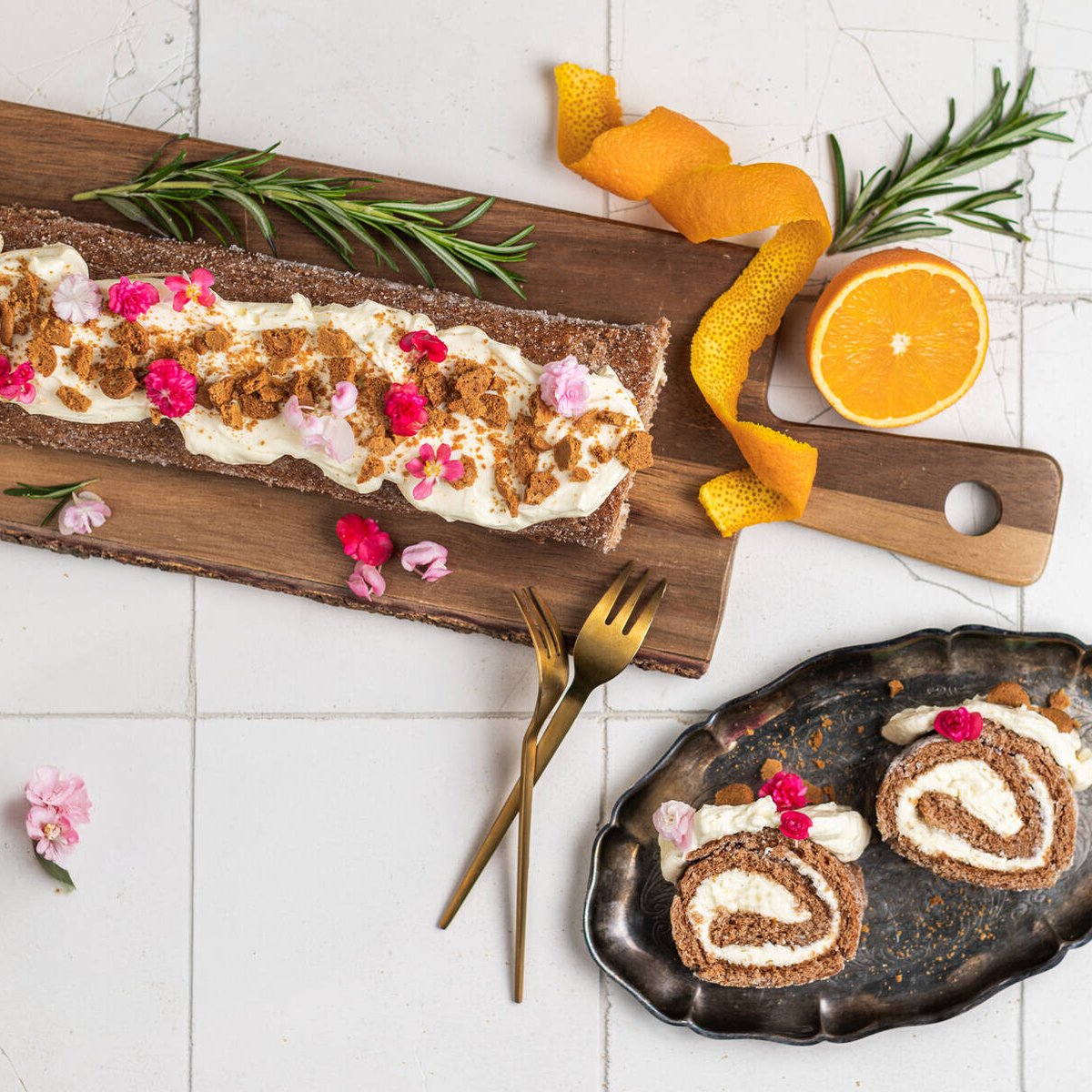 Bakerikan piparkakkukääretorttu mascarponella