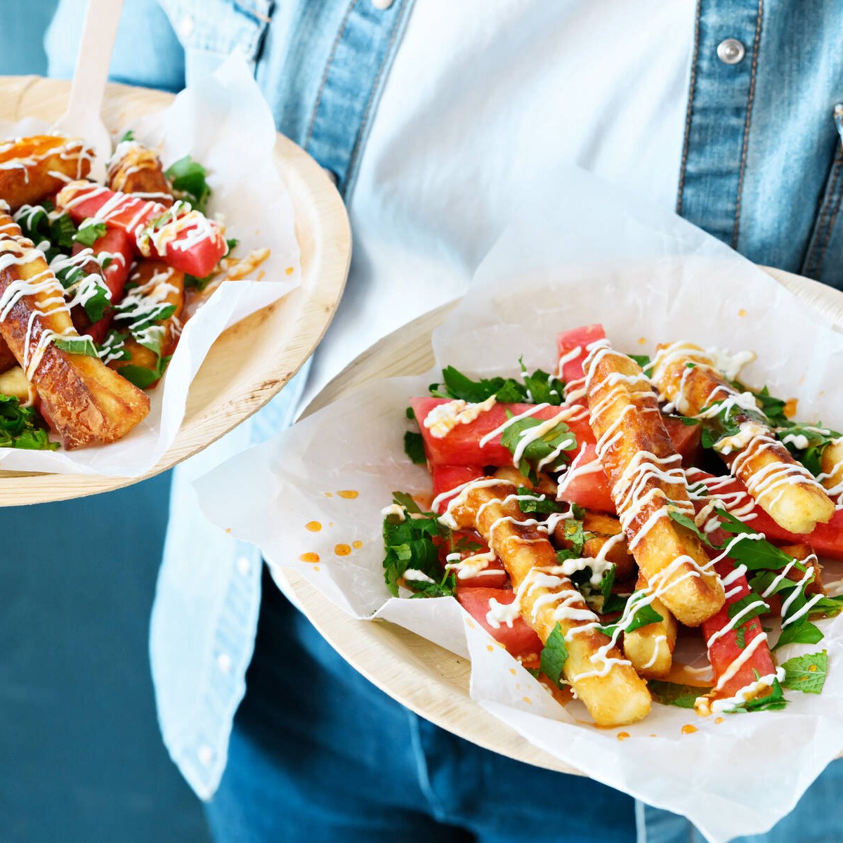 Halloumi-vesimeloniranskalaiset