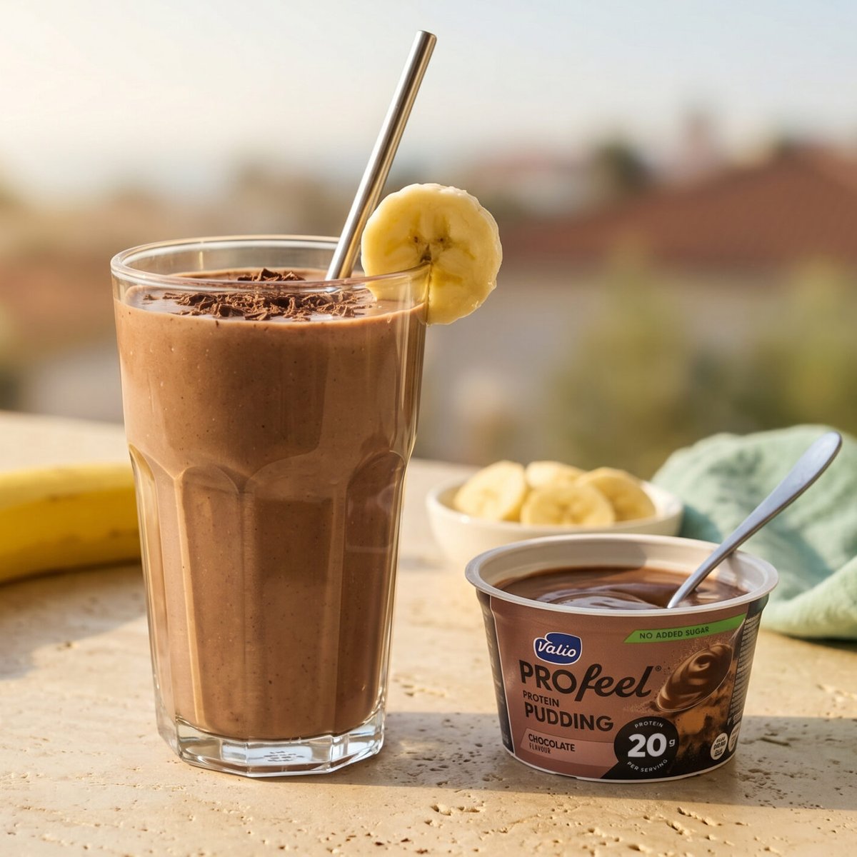 Milkshake czekoladowo-bananowy