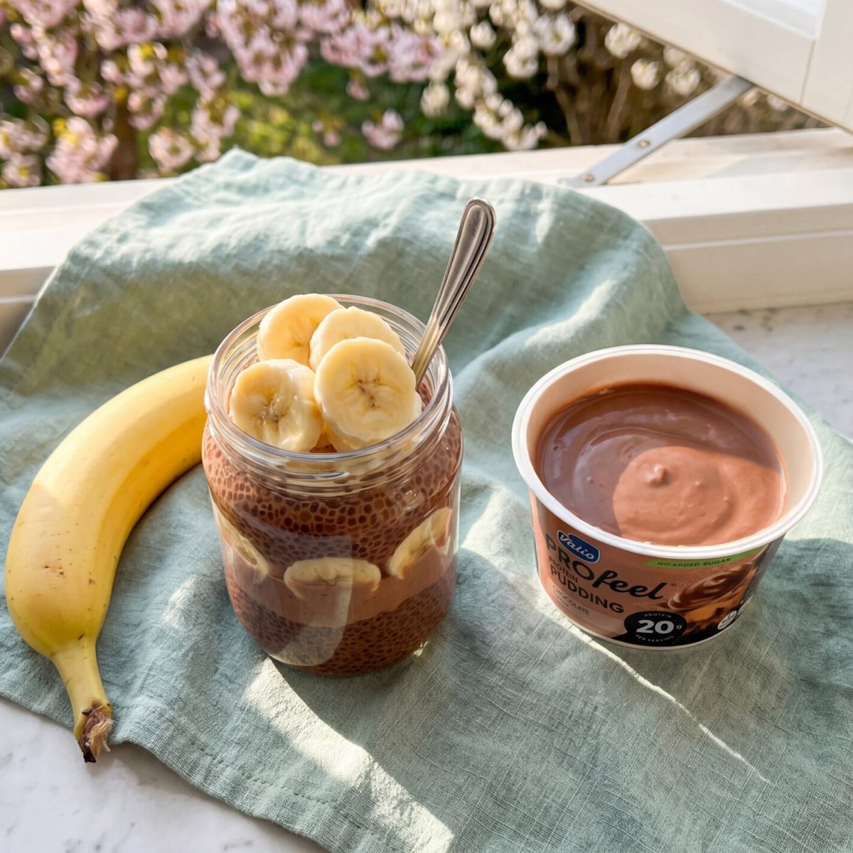 Pudding chia czekoladowo-bananowy