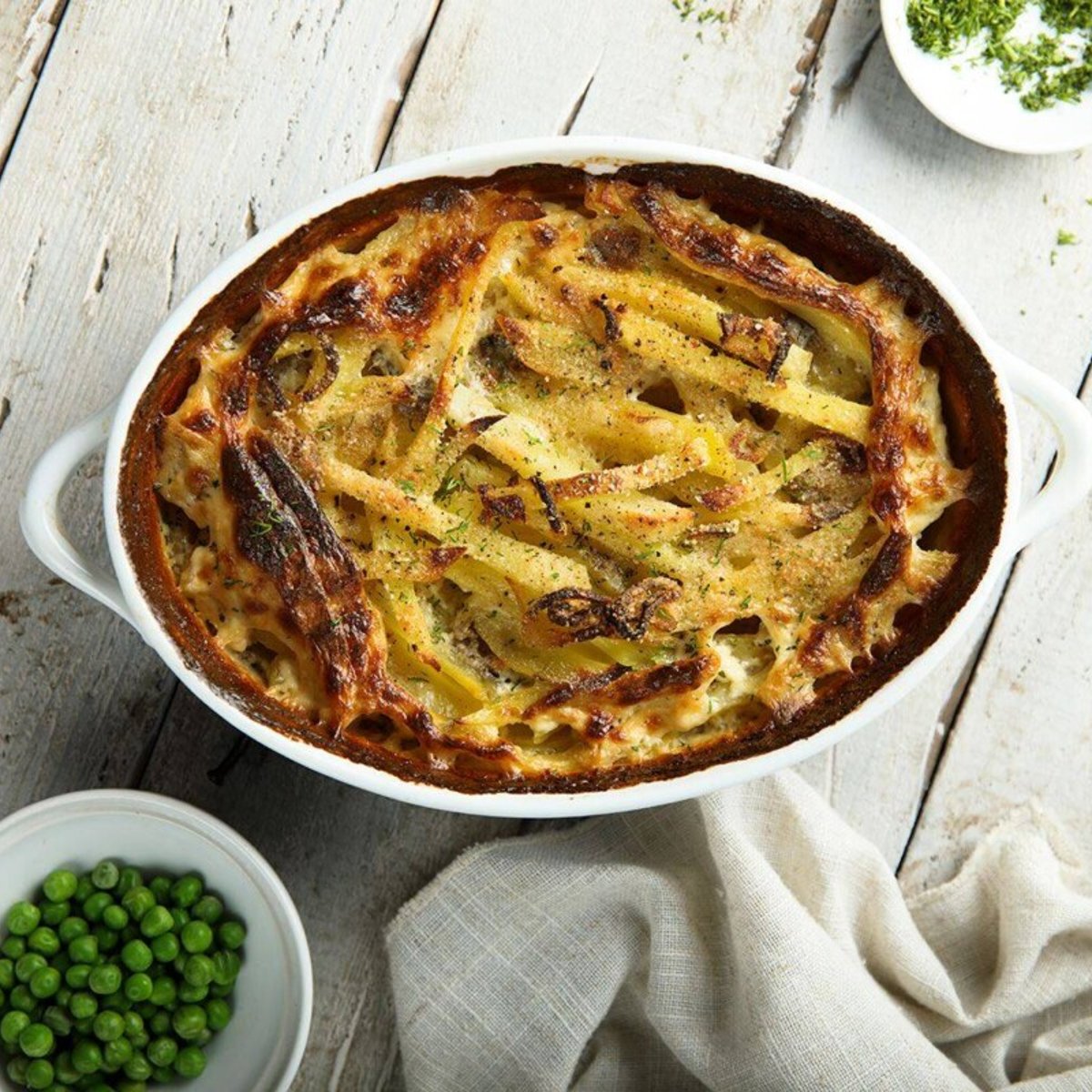 Vegetarisk Janssons frestelse med kapris