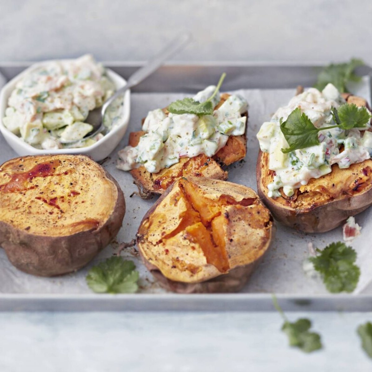 Ugnsbakad sötpotatis
