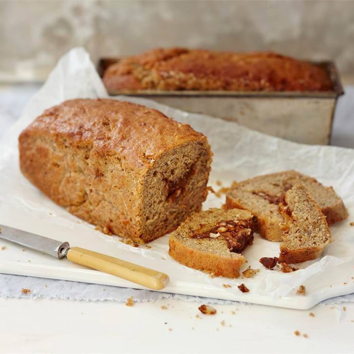 Bananbröd med jordnötssmör