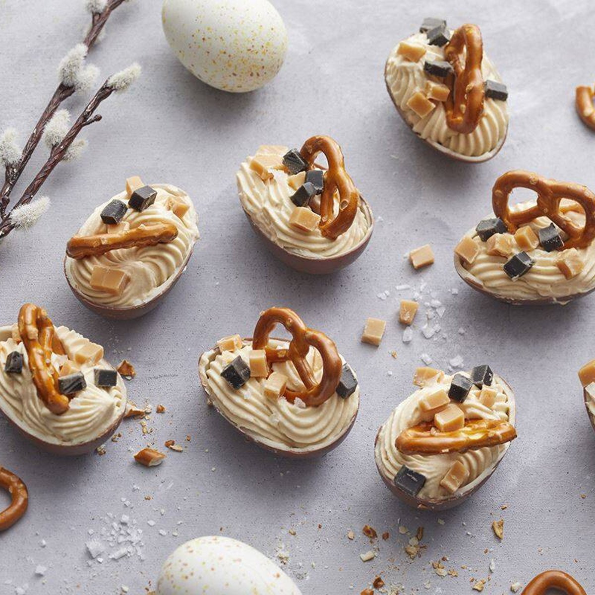 Påskdessert – Fyllda chokladägg