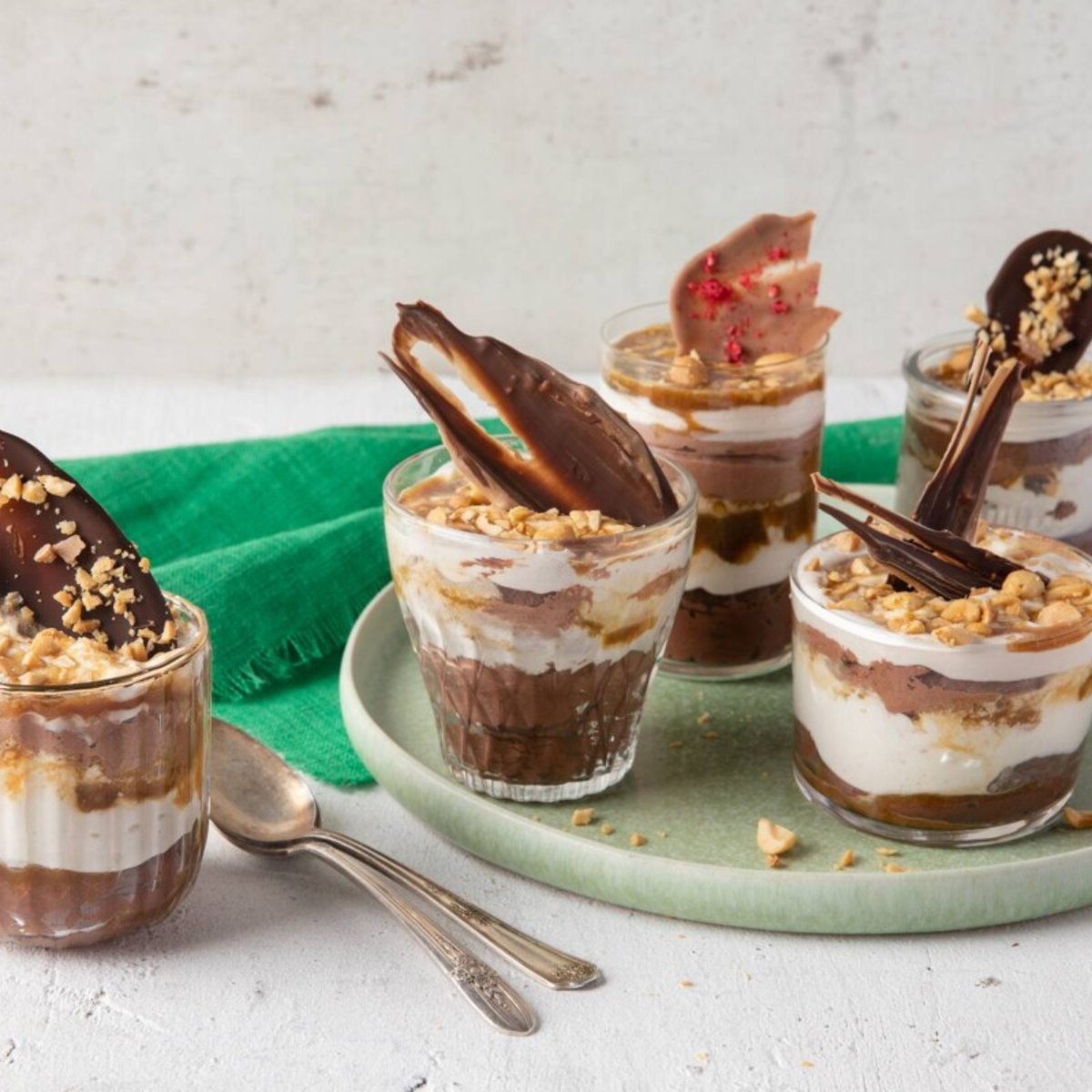 Proteinpudding med kvarg och jordnötter