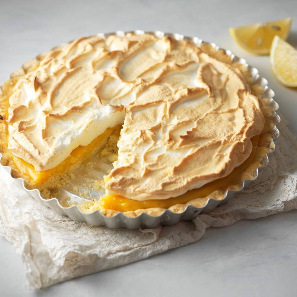 Citron- och marängpaj