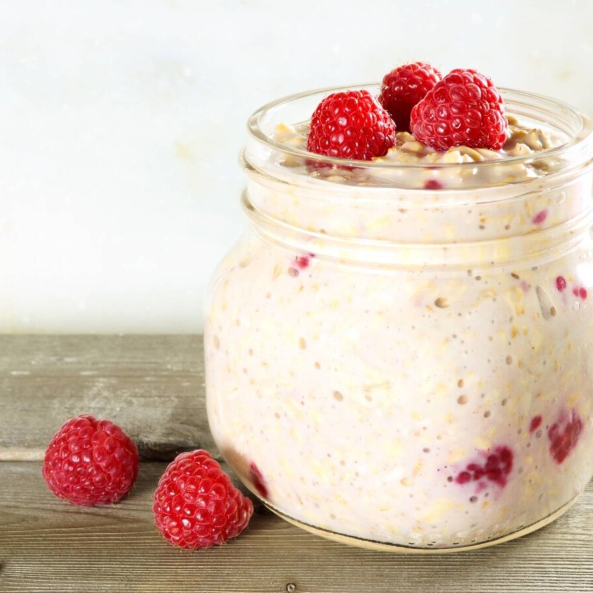 Overnight oats med proteinpulver