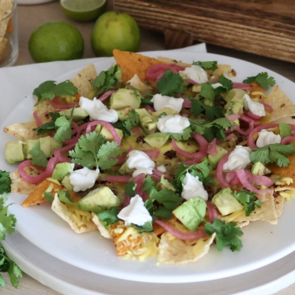 Vegetarisk nachotallrik