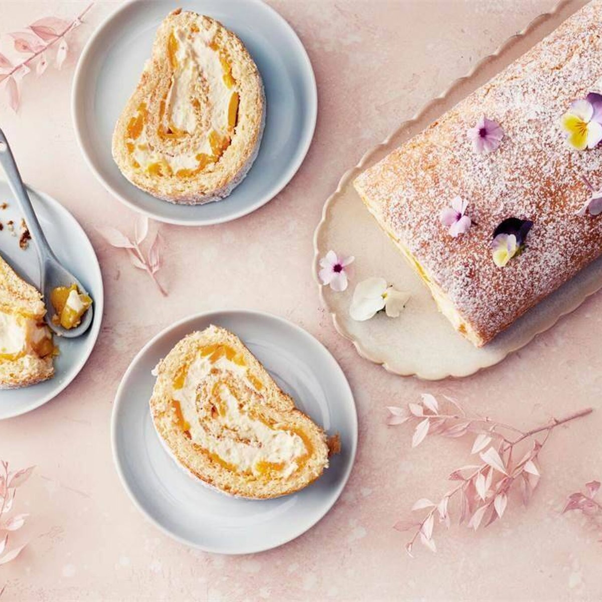 Rulltårta med mango