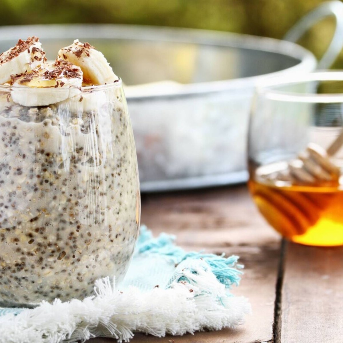 Overnight oats med chiafrön