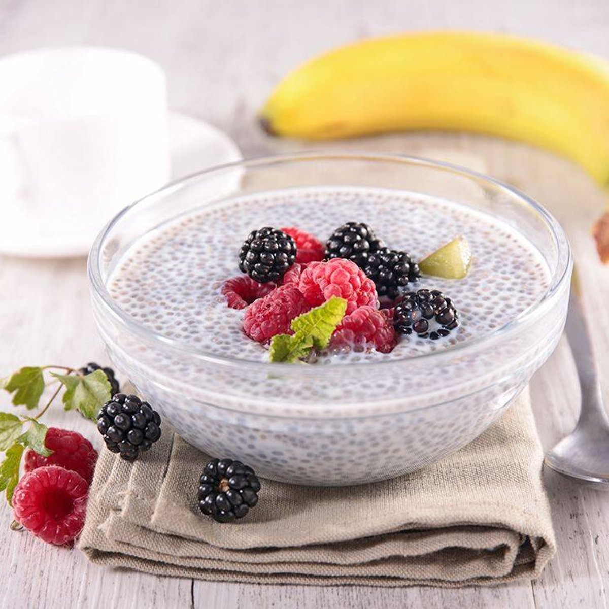 Chiapudding med vaniljpulver