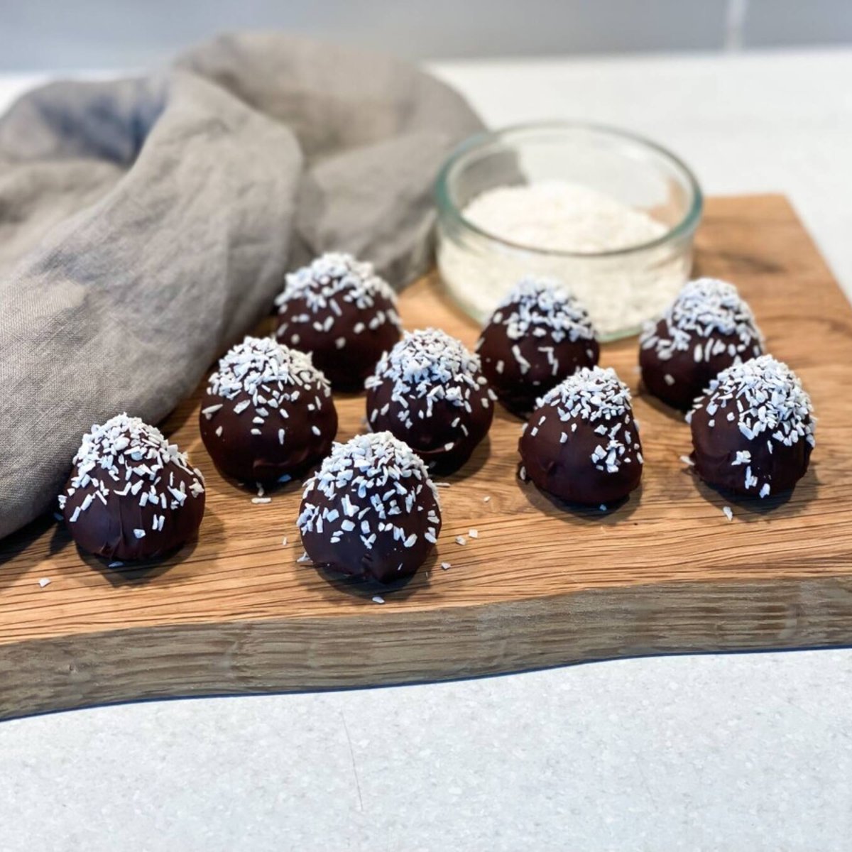 Chokladdoppade proteinbollar