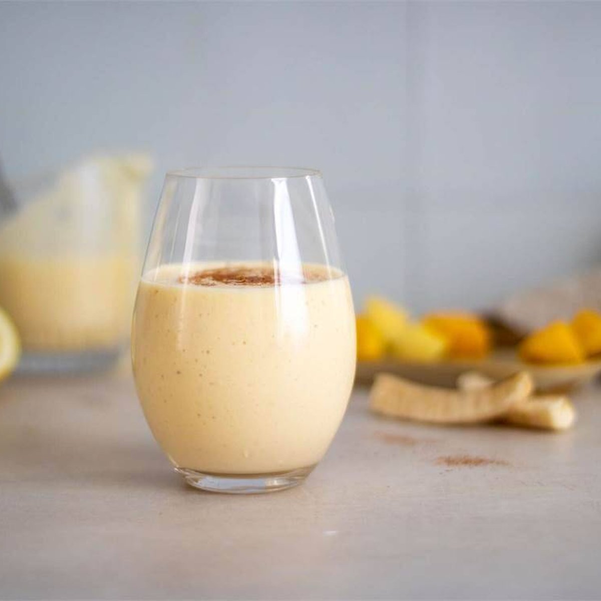 Banan-  och mangomilkshake