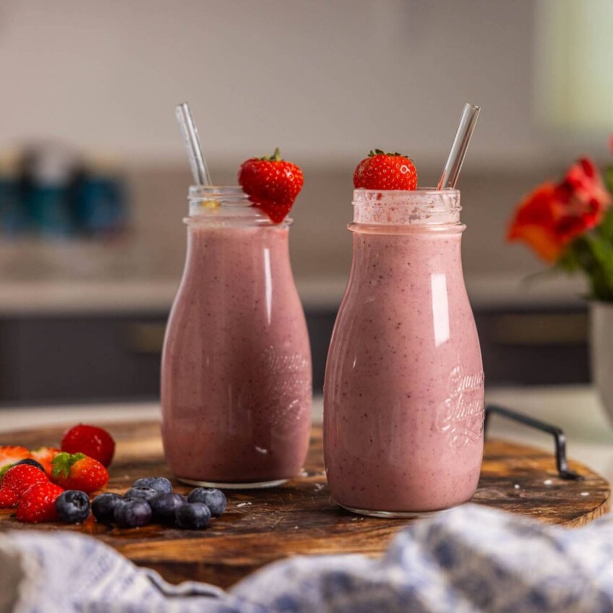 Zeinas krämiga bär- och fruktsmoothie
