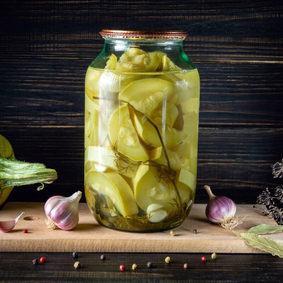 Fermenterad zucchini