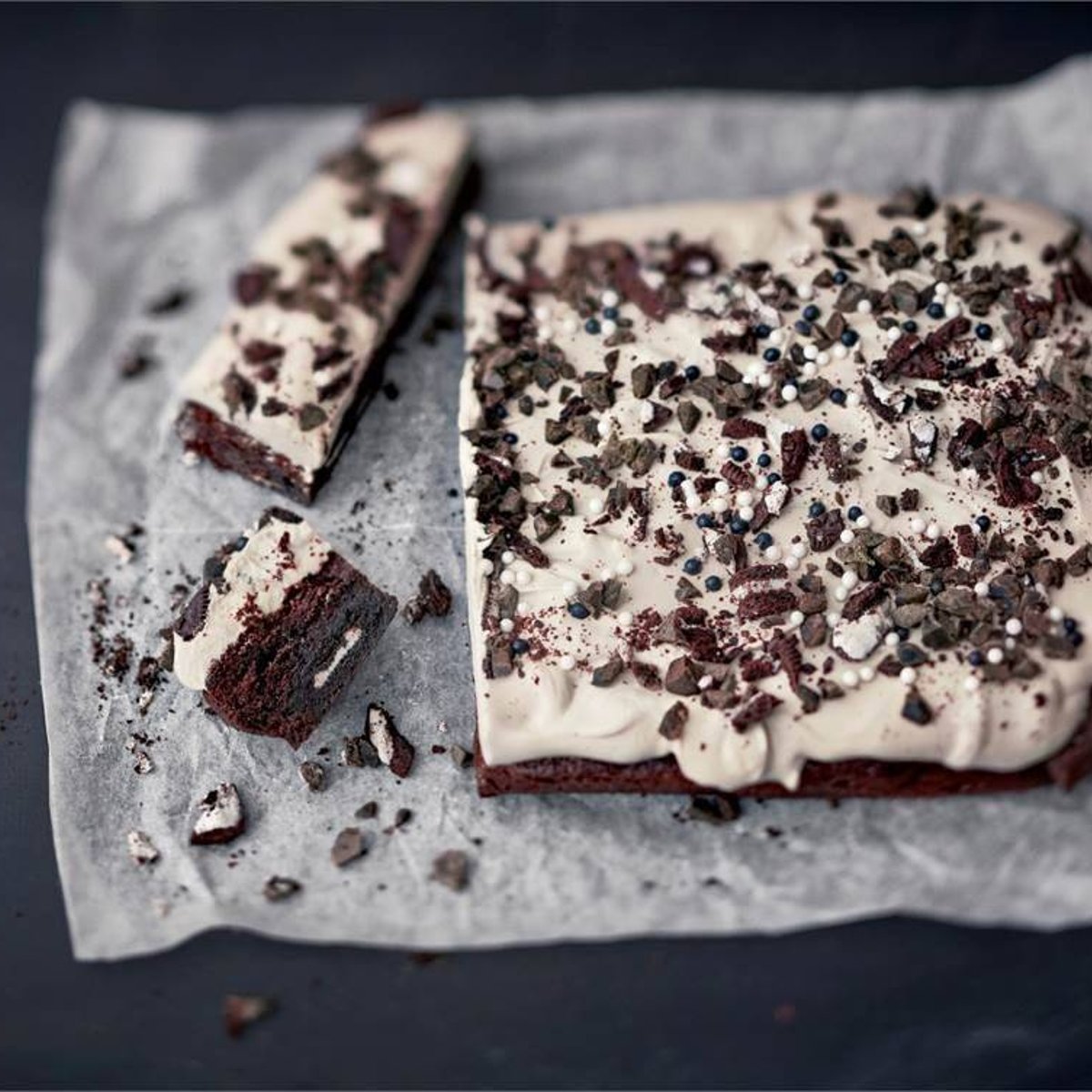Oreobrownie med smak av lakrits