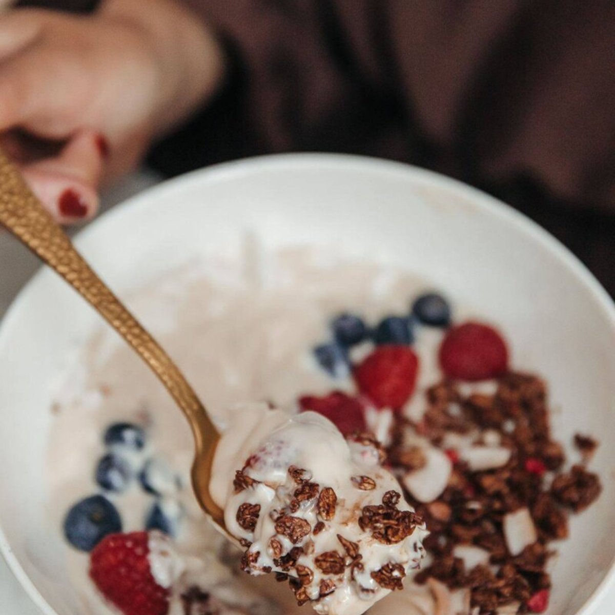 Paulas proteingräddkolabowl