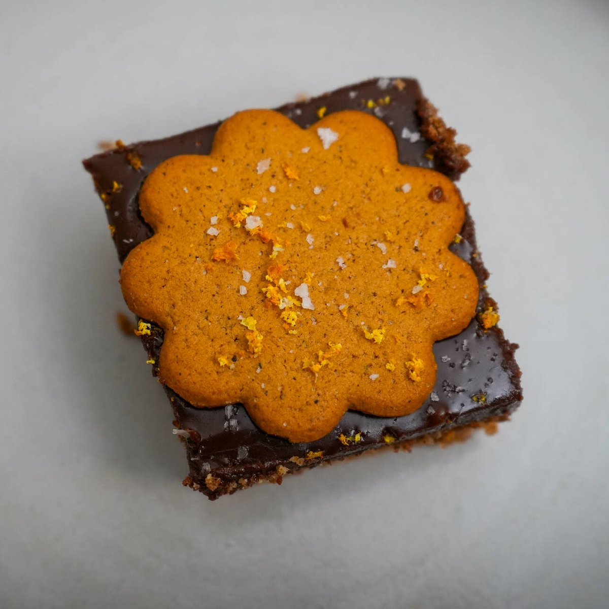 Mjuk pepparkaka med apelsintryffel