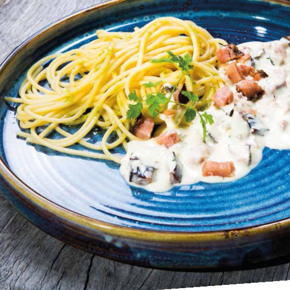 Carbonara med kyckling