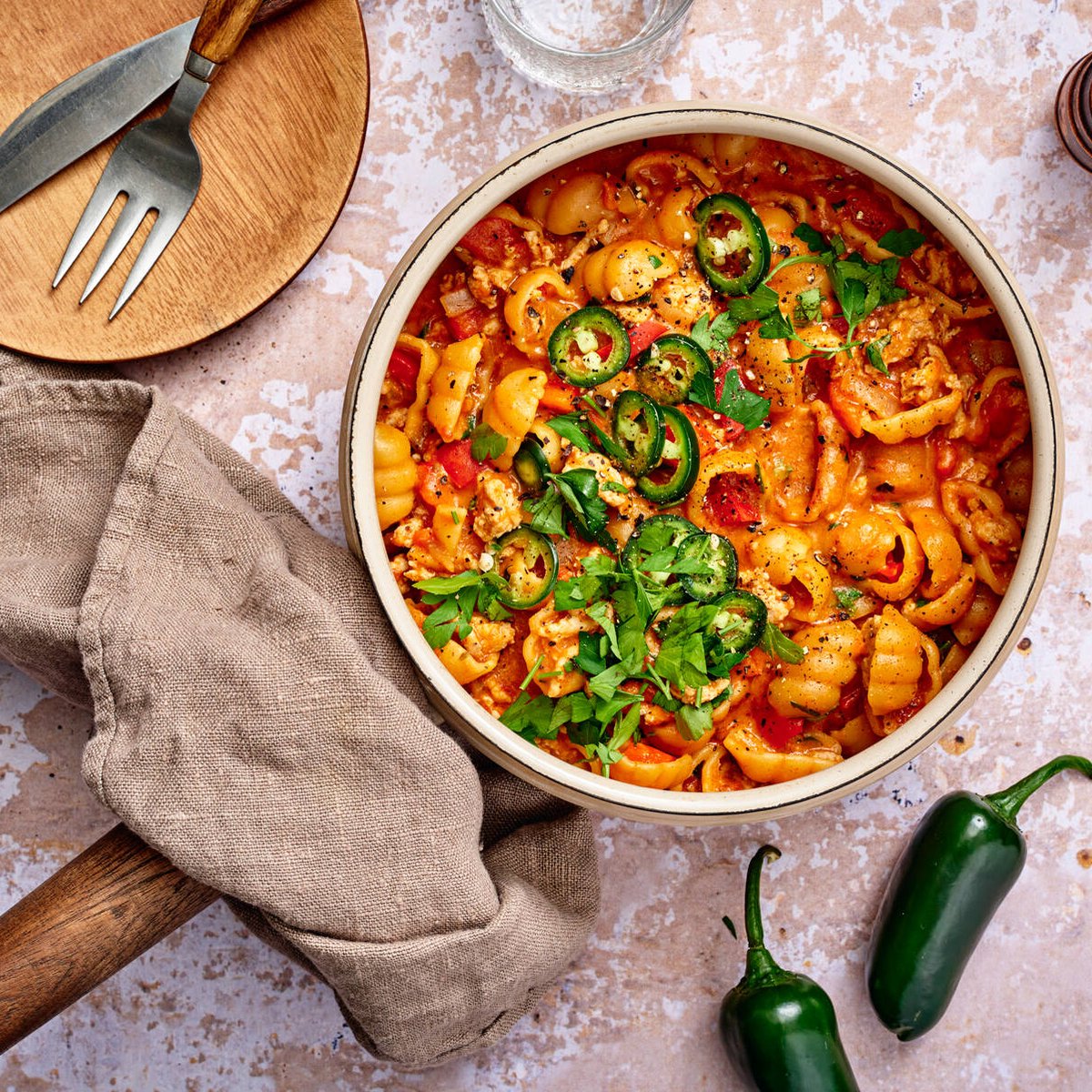 One pot tacopasta med kyckling