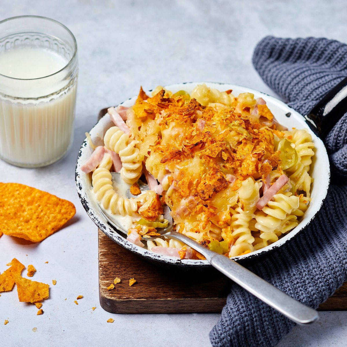 Mac’n’cheese med chili för två