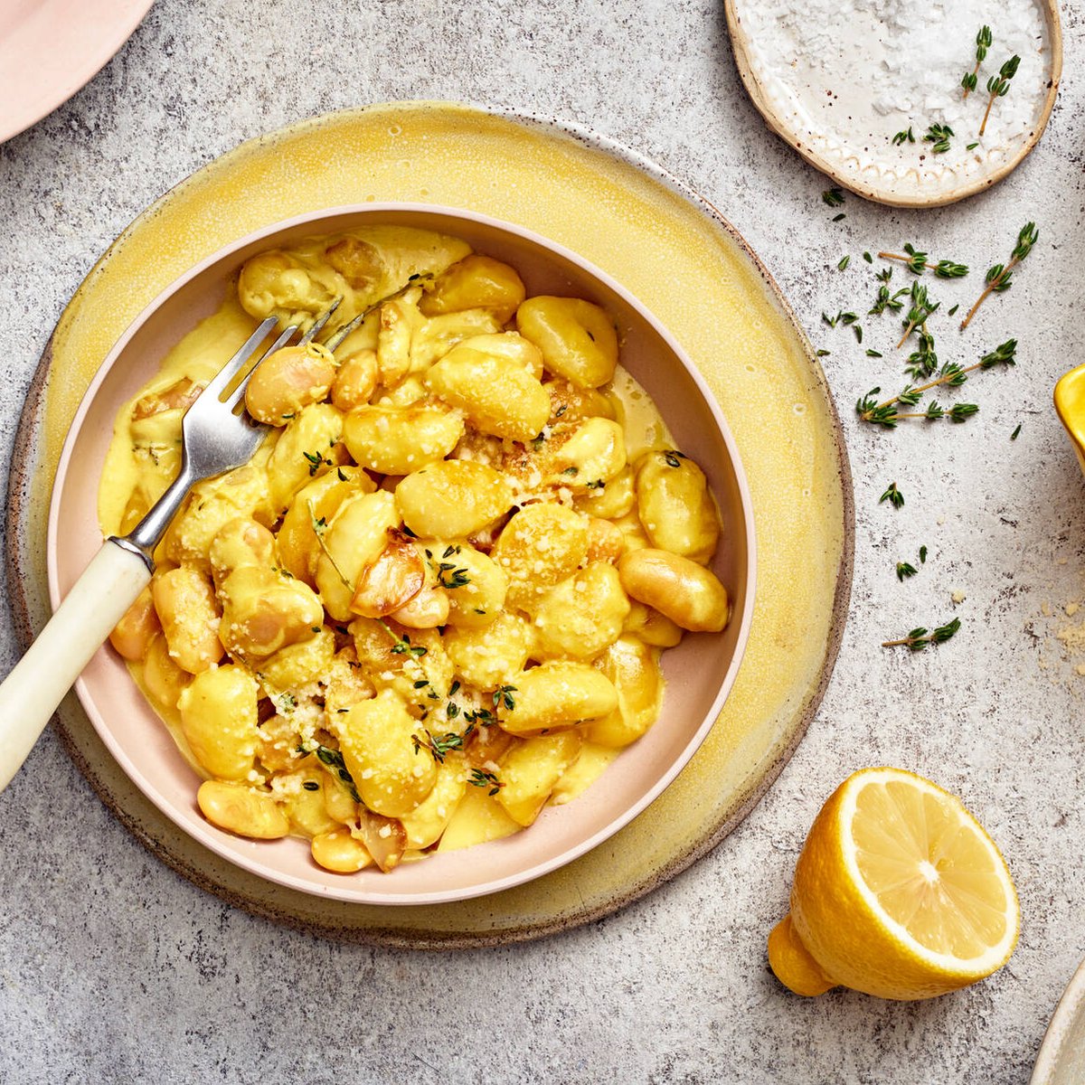 Krämig citrongnocchi