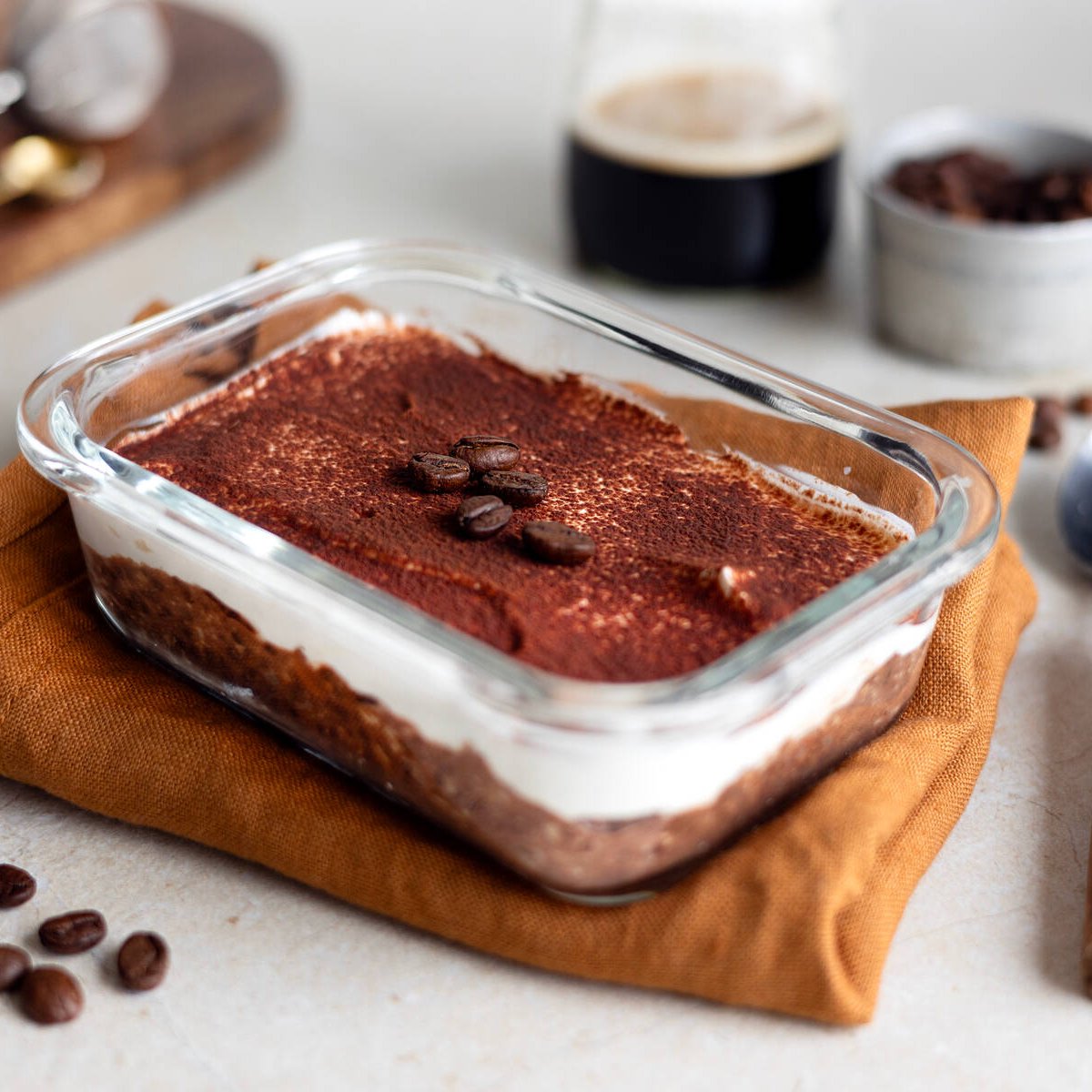 Overnight oats tiramisu