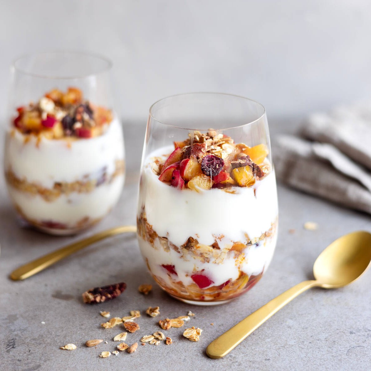 Äppelkompott med yoghurt