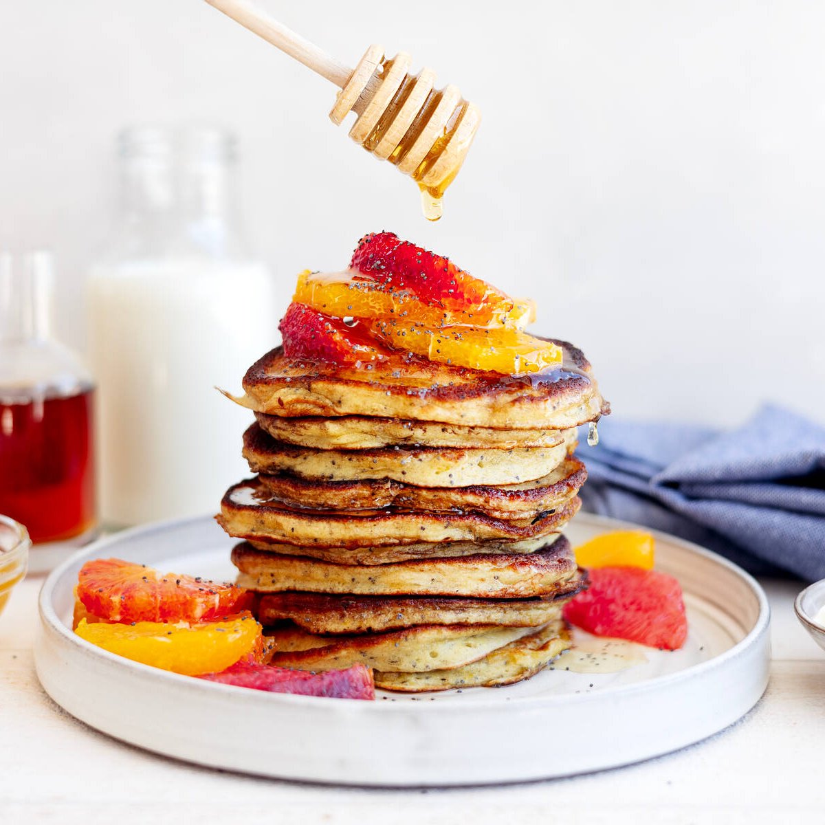 Pannkakor med vallmofrön och citron