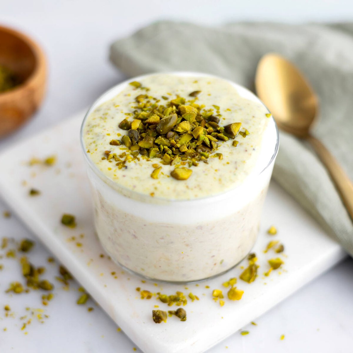 Overnight oats med pistage