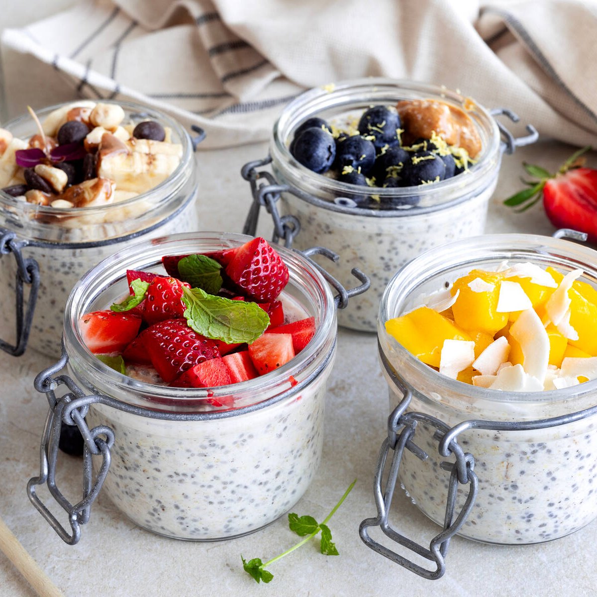 Overnight oats x 4