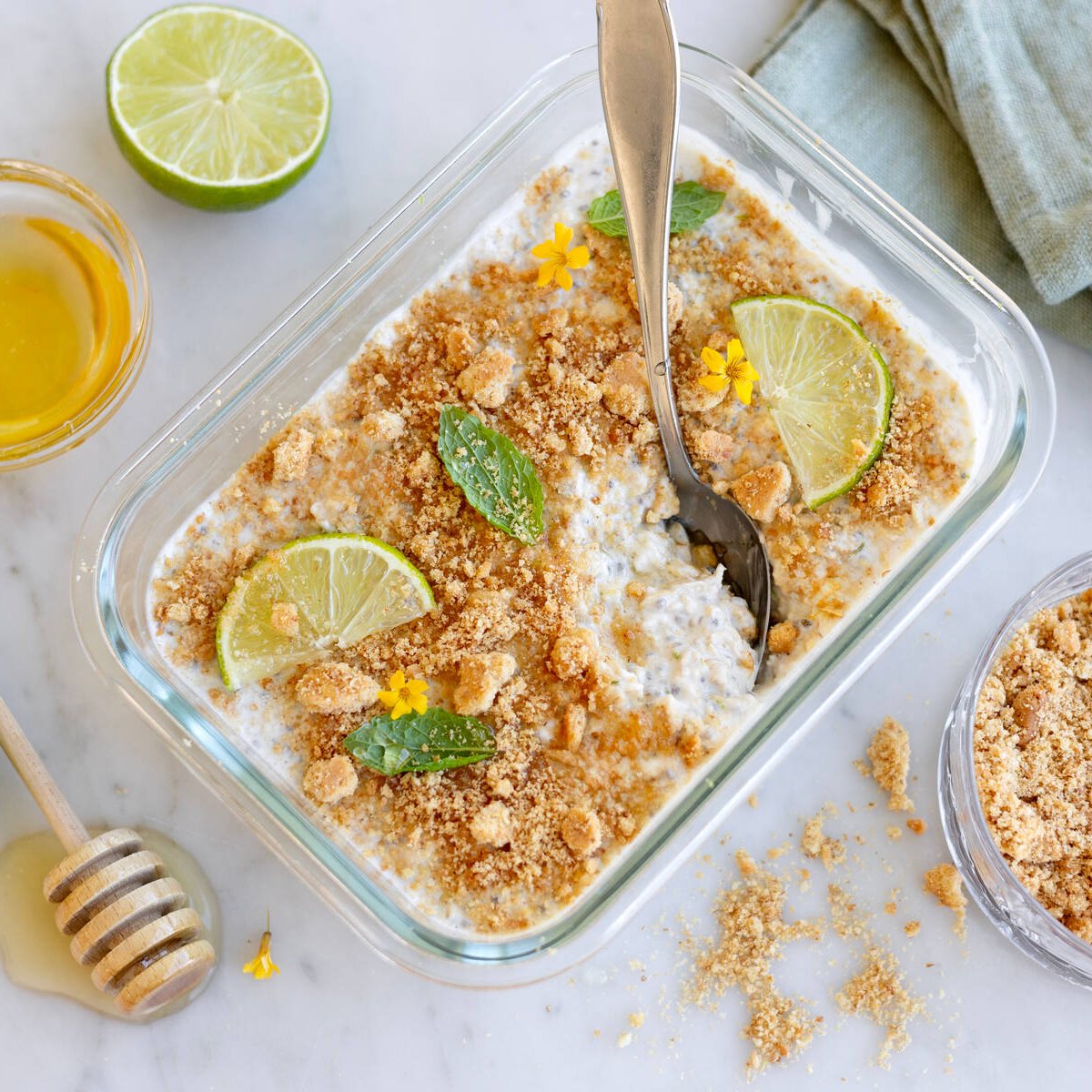 Overnight oats Key lime pie