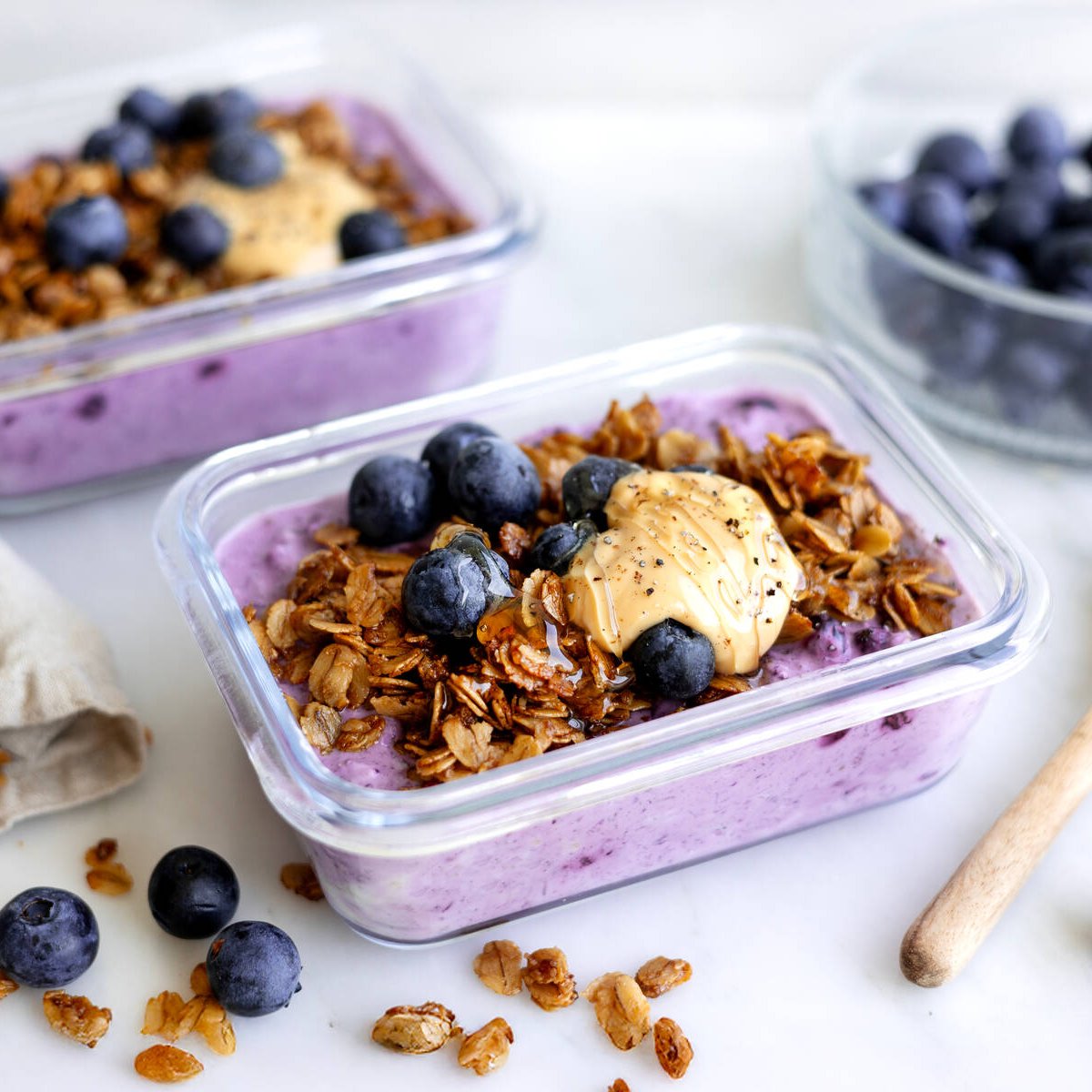 Overnight oats blåbärspaj