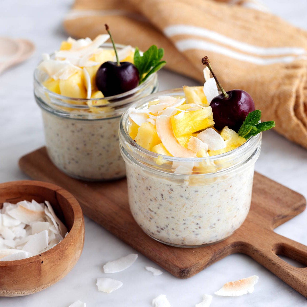 Overnight oats Piña colada