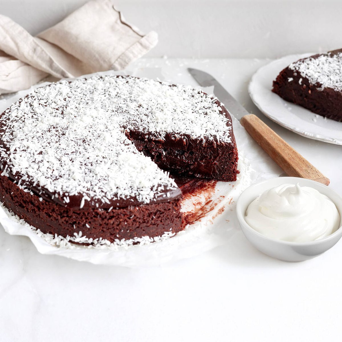 Kladdkaka med kärleksmumsglasyr