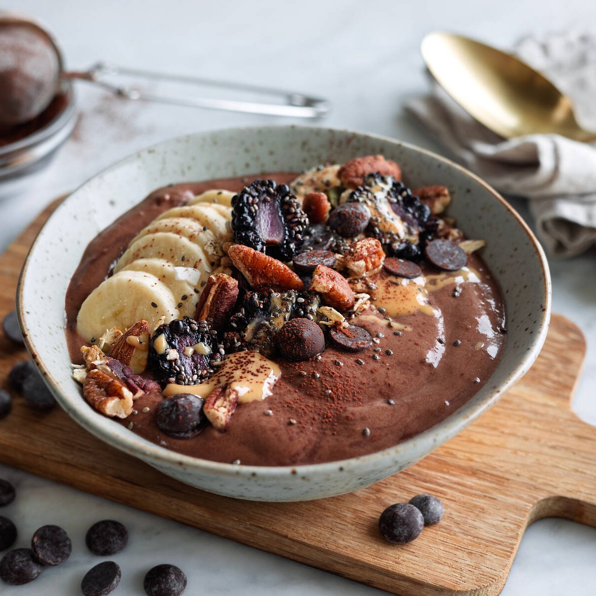 Smoothiebowl med choklad