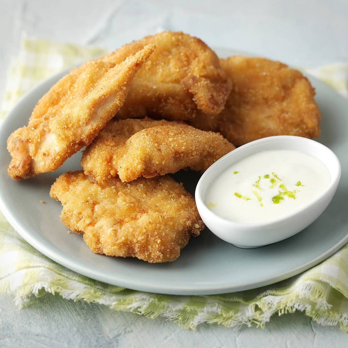 Chicken nuggets med limedipp