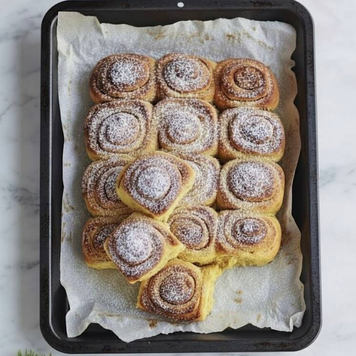 Saffransbullar i långpanna