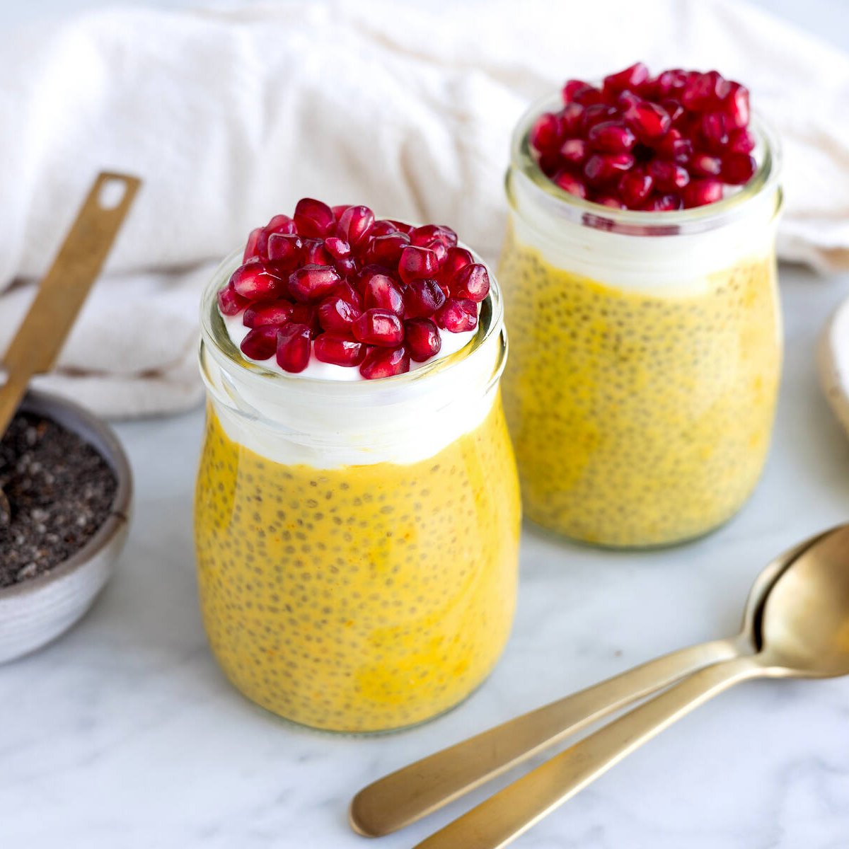 Chiapudding med saffran