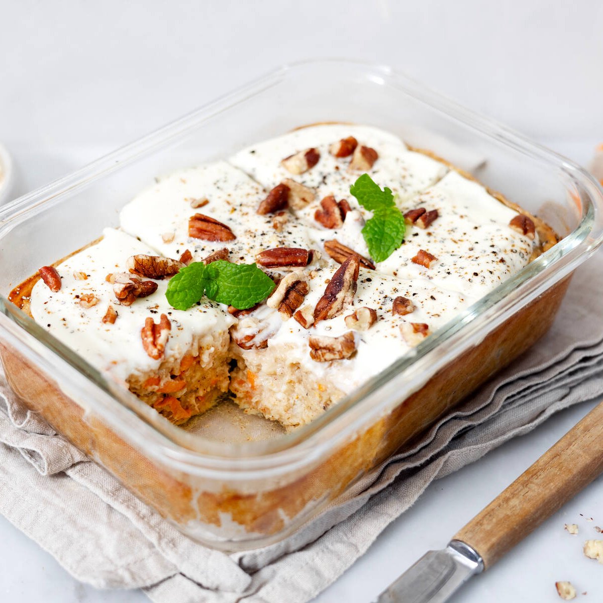 Baked oats morotskaka