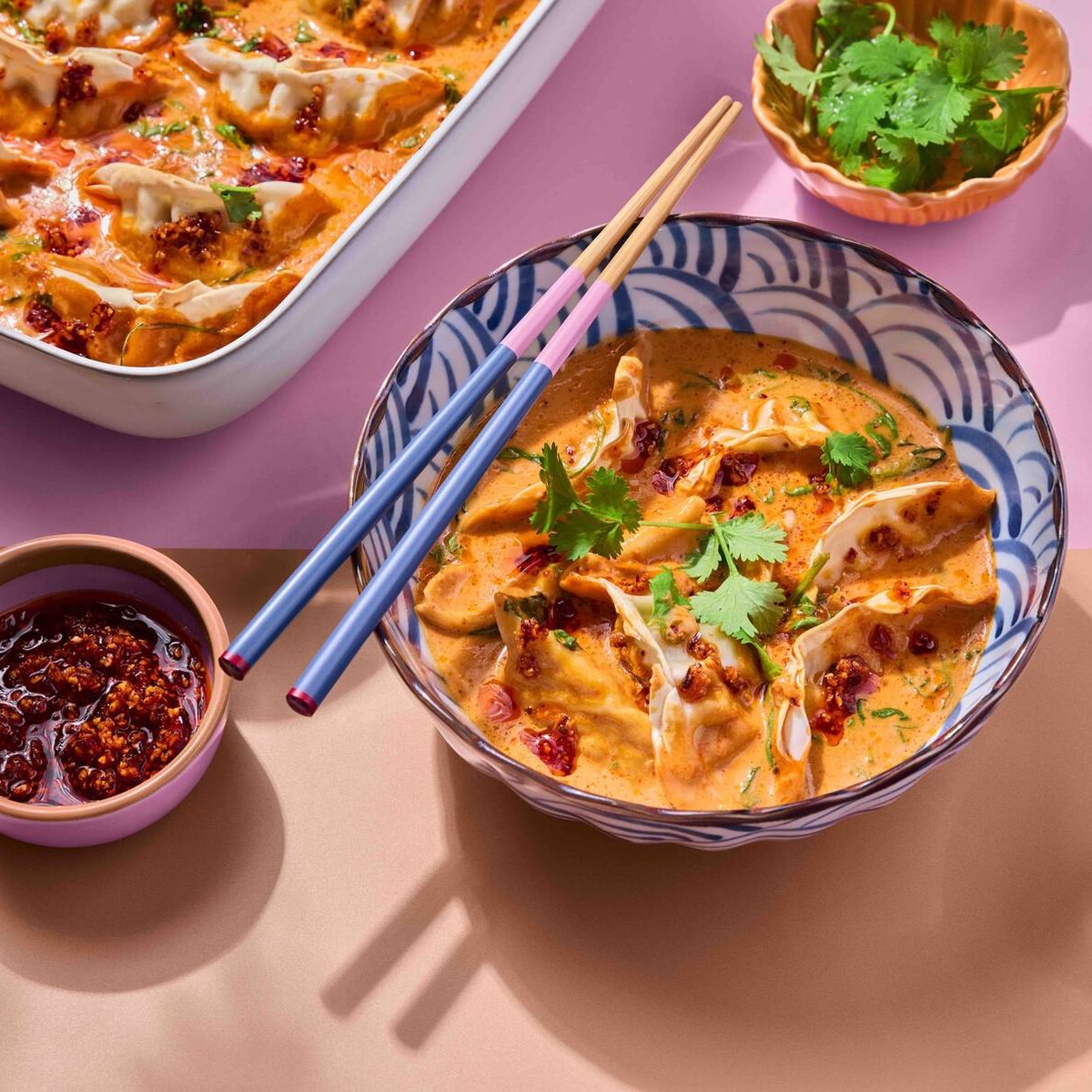 Krämiga dumplings i ugn