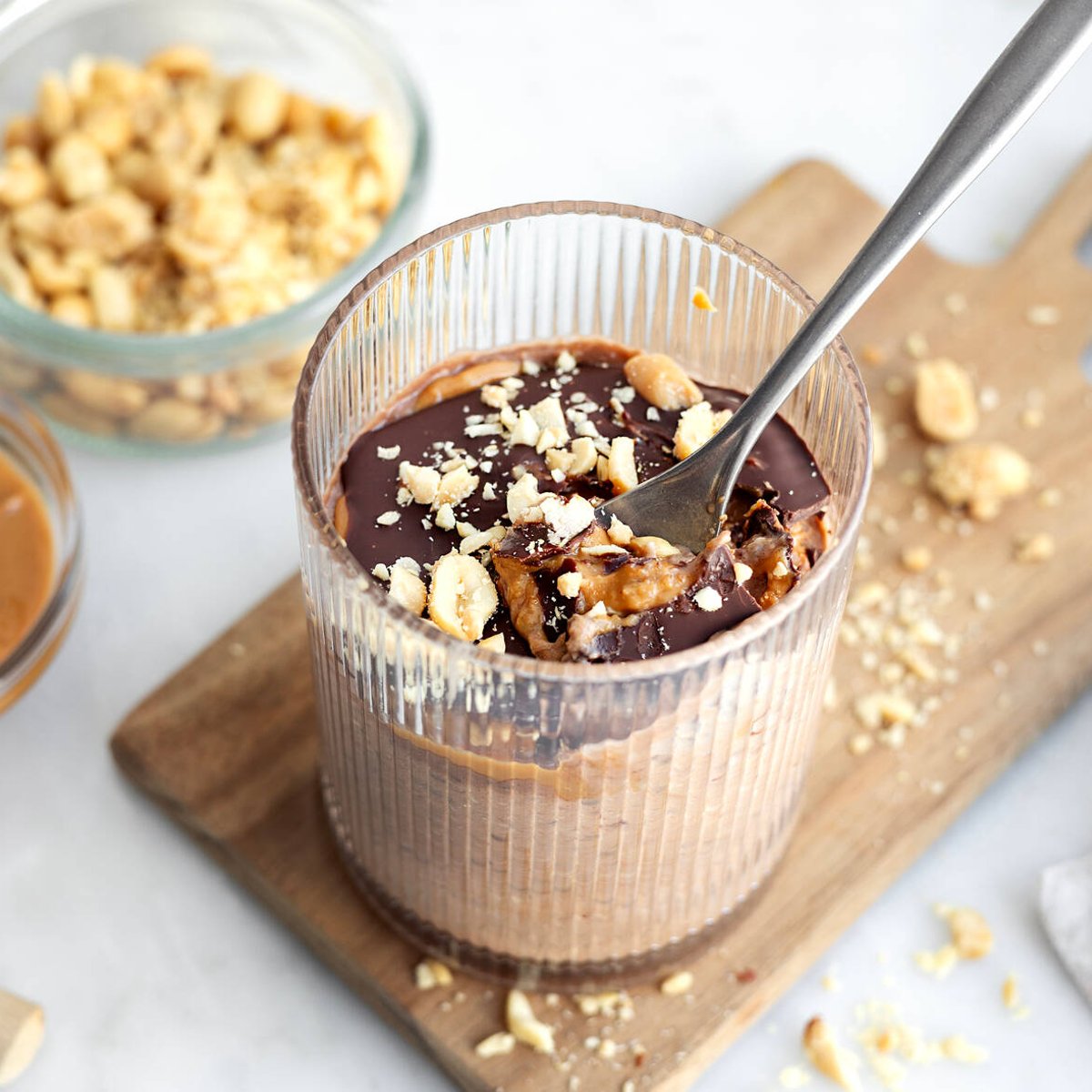 Overnight oats snickers