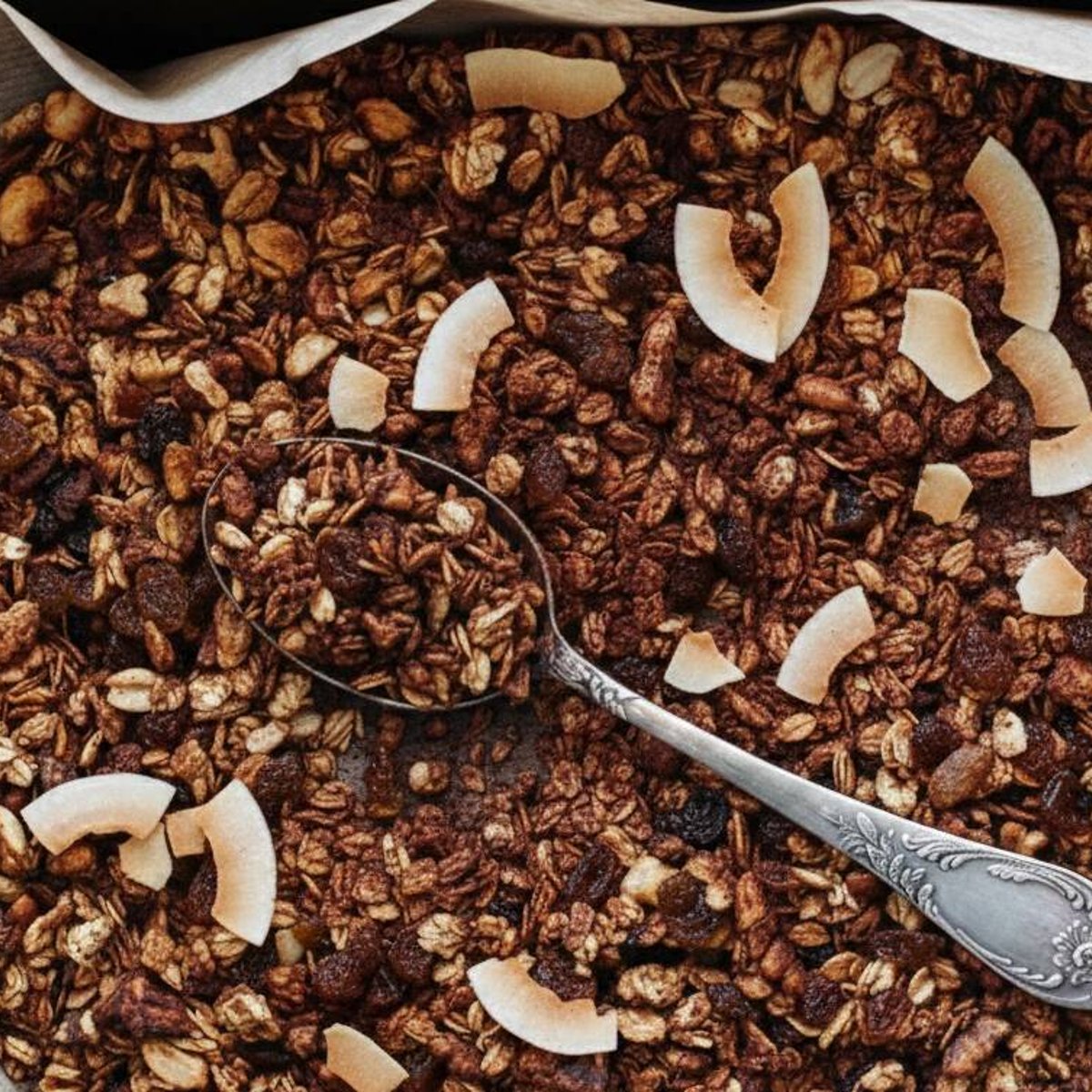 Chokladgranola med kokos