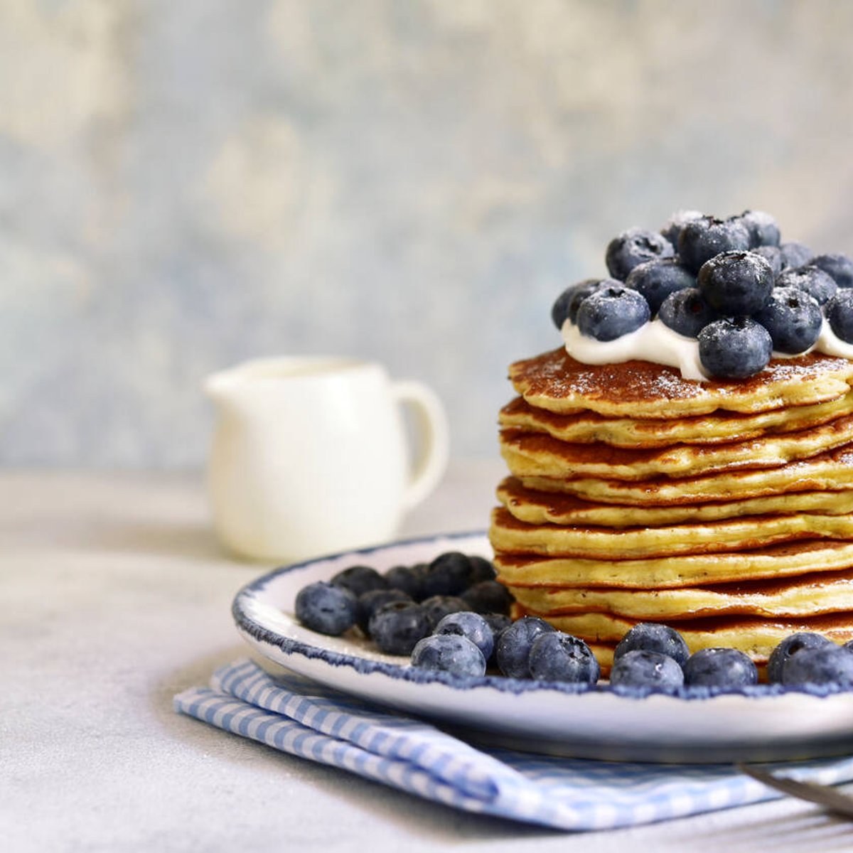Extra fluffiga pannkakor med cottage cheese