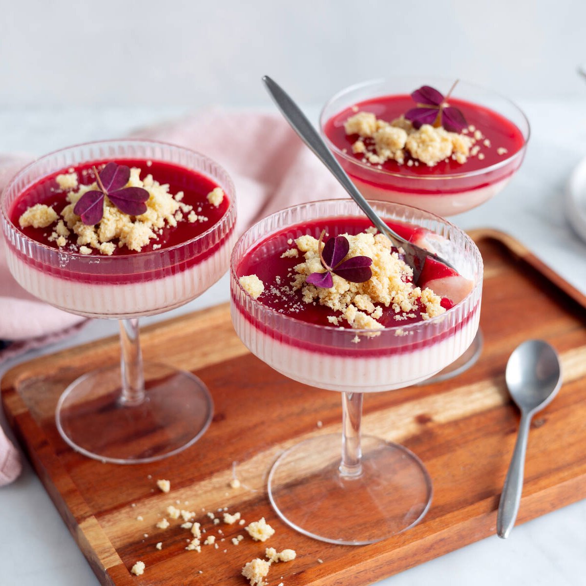 Rabarberpannacotta