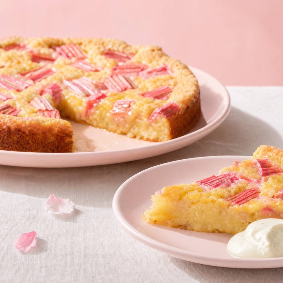 Rabarberkladdkaka
