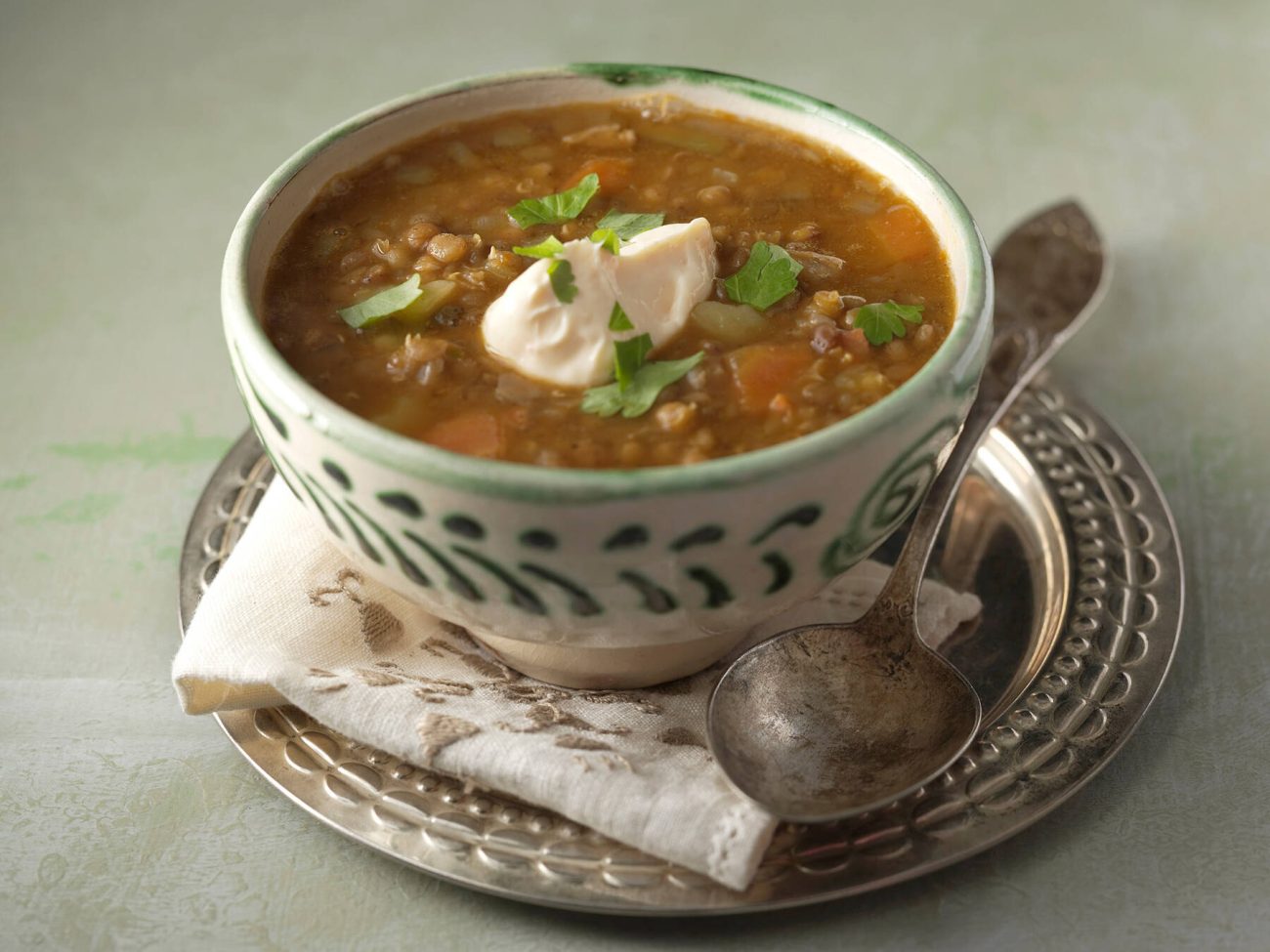 Linssikeitto pekonilla