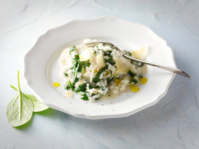 Pinaattirisotto